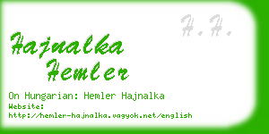 hajnalka hemler business card